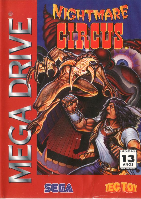 Nightmare Circus box art for Sega Mega Drive